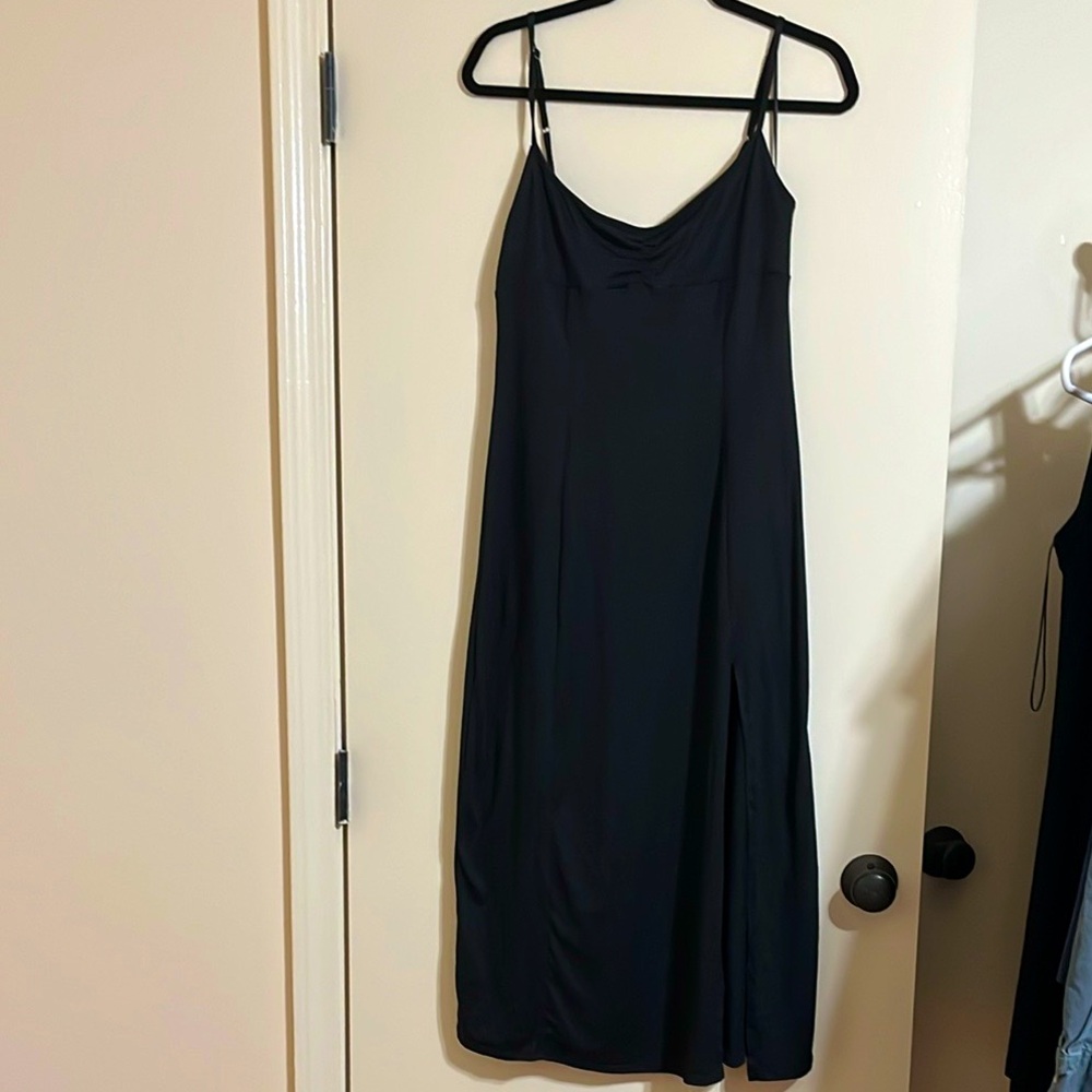 Urban Outfitters Maxi Slit Back Tie Dress Sz Medium
